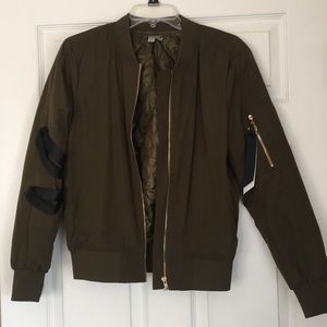 Army Green Bomber Jacket